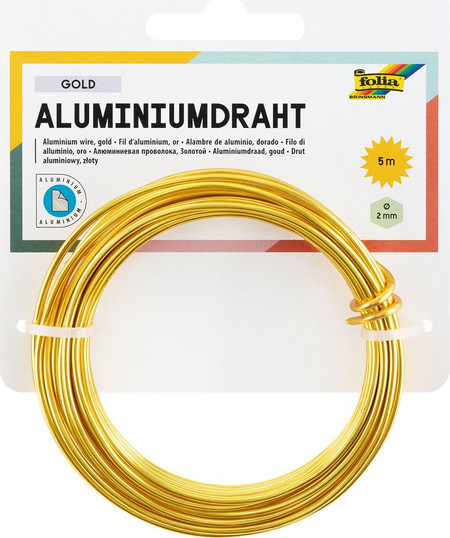 Σύρμα Μεταλλικό 2mm/5m Χρυσό