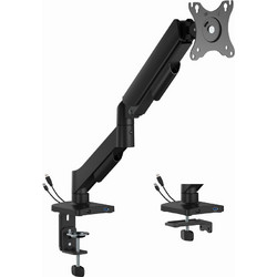 Gembird MA-DA1U-01 Adjustable desk display mounting arm with USB ports, 17"-32" black