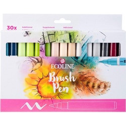 Talens Ecoline Brush Pen Additional μαρκαδόροι 30 χρώματα