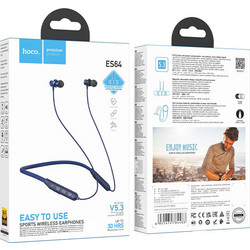 Hoco ES64 Ακουστικά Bluetooth In Ear Navy Blue