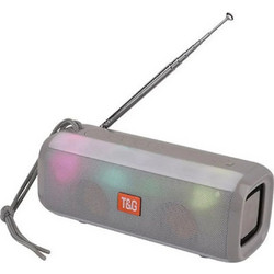 T&G TG-144T Ηχείο Bluetooth 10W με Ραδιόφωνο Γκρι