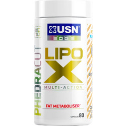 USN Phedra Cut Lipo X Θερμογεννετικός Λιποδιαλύτης 900mg 80 Κάψουλες