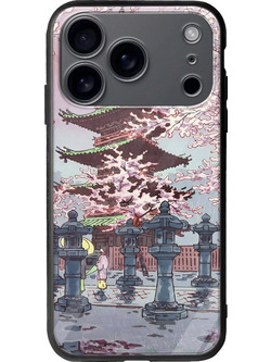 Θήκη Ukiyo-e - Cherry Blossom iPhone 17 Pro Groove TPU (Tempered Glass και TPU)