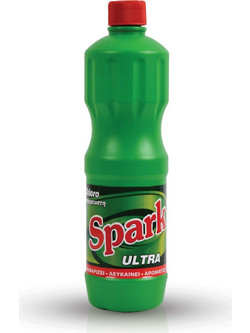 Υγρό λευκαντικό καθαριστικό χλωρίου Spark chloro ultra πράσινο1250 ml