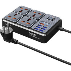 Πολύπριζο 4 Θέσεων με Διακόπτη 7 θέσεις USB και Καλώδιο 2m Moxom MX-ST17 49209727
