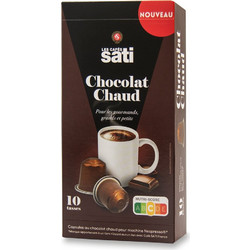 Κάψουλες Nespresso Συμβατές Sati Caffe Chocolat Chaud Σοκολάτα 10 τεμάχια