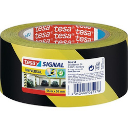 Προειδοποιητική ταινία Tesa Signal Universal κίτρινη/μαύρη 50 mm x 66 m