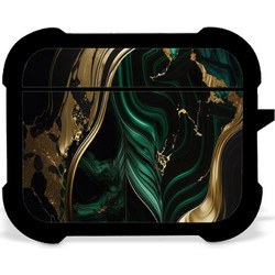 CUSTOM Marble Green-Gold - Airpods Pro