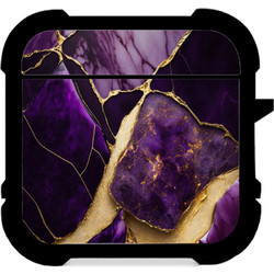 CUSTOM Marble Gold-Purple - Airpods 1 & 2