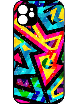CUSTOM Colorful Pattern - iPhone 13 Pro Premium σκληρή θήκη (πλαστικό υψηλής ποιότητας, high definition colors)