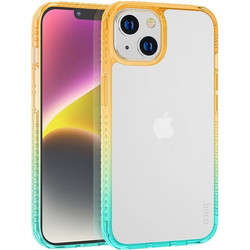 Hoco Crystal Color Skin Feel Back Cover Orange / Green / Transparent (iPhone 14 Plus)
