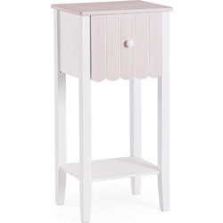 Bizzotto Fayel Κομοδίνο Mdf Λευκό 35x27x72