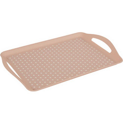 Δίσκος κουζίνας PP αντιολ/κός ροζ 45x32cm - Plastona