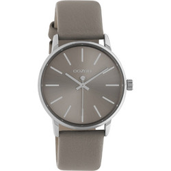 Oozoo Timepieces Γυναικείο Ρολόι με Μπεζ Δερμάτινο Λουράκι C10722
