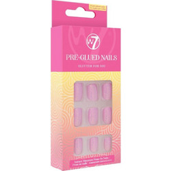 W7 Pre Glued Press On Nails Glitter for You