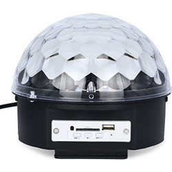 ARTLIGHT ALB168 ΦΩΤΙΣΤΙΚΟ ΜΙΣΗ ΜΠΑΛΑ ΜΕ LED Magic Crystal Ball ΑΚΤΙΝΕΣ 6X3W USB REMOTE - ArtSound and Lights