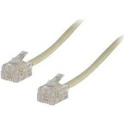 TASKER C6042 τηλεφωνικό καλώδιο ασπρο 2m RJ11 - TASKER