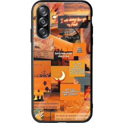 Aesthetic Orange Samsung Galaxy A26 5G Groove TPU (Tempered Glass και TPU)