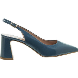 Mourtzi Γόβες Slingback Λουστρίνι με Χοντρό Ψηλό Τακούνι Navy Μπλε 75-716Z02 Mourtzi Γόβες Slingback Λουστρίνι με Χοντρό Ψηλό Τακούνι Navy Μπλε 75-716Z02