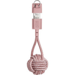 Native Union Keychain USB-A to Lightning Cable 0.15m Pink 4895200436744