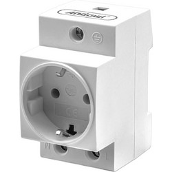 Τριπολική Πρίζα Σούκο Ράγας DIN 250V 16A Λευκή PT-316 Andowl