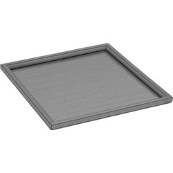 Δίσκος Καφέ Sanco Hotel Amenities 00137-PVD-05BR PVD Gun Metal Brushed 30x30x1cm 00137-PVD-05BR