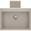 Crown Quadra Q-70 Ένθετος Νεροχύτης Γρανίτη Sabbia 70x50cm