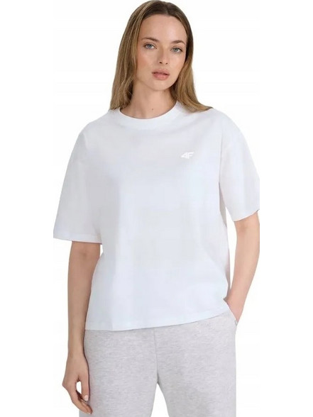 4F Γυναικείο T-Shirt 4FWMM00TTSHF3310-10S ΛΕΥΚΟ