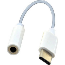 Joyroom SH-C1 Μετατροπέας USB-C male σε 3.5mm female Λευκό 1τμχ