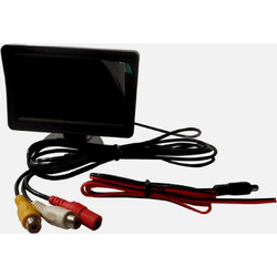 Έγχρωμη Μίνι Οθόνη GBC PSMN17 4,3" LCD - 2x Είσοδοι RCA, PAL/NTSC & DC 12V