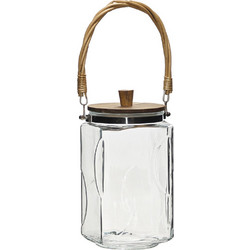 Γυάλινο βάζο 220ml με καπάκι