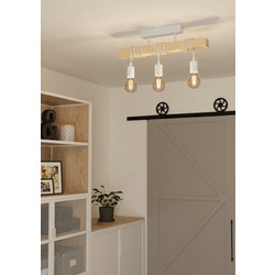 Eglo Townshend Φωτιστικό Οροφής Λευκό L55cm 44082