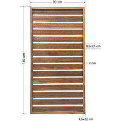 ΞΥΛΙΝΟ ΔΙΑΧΩΡΙΣΤΙΚΟ ΚΑΦΑΣΩΤΟ 90X180CM TESIAS GROUP