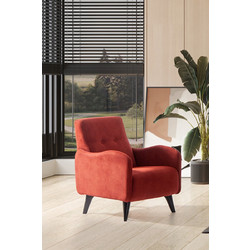 Stewe Home Μπερζέρα Μπορντό 88x91x67