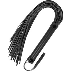 Fetish Submissive Flogger Μαστίγιο & Flagger Μαύρο