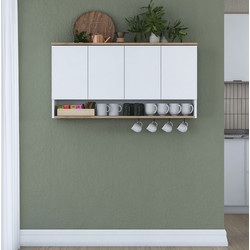 Wall Cabinet JE198 - 3811 Walnut White