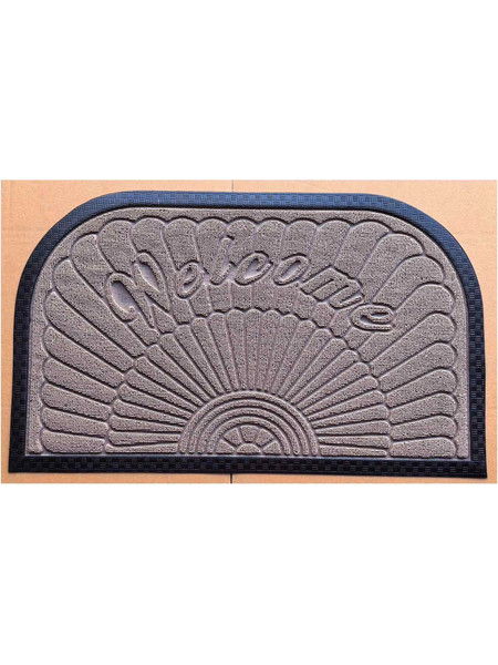 Πατάκι Εξώπορτας Ανάγλυφο Σχ.1041 45Χ75cm 100% Polypropylene Beige Flamingo