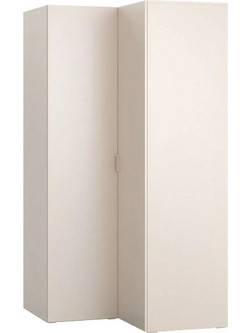 PoliHome Δίφυλλη Ντουλάπα Ρούχων Γωνιακή You Fresh Μπεζ 105x103.4x206cm 162686759
