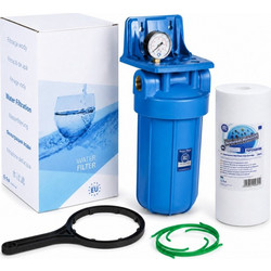Aqua Filter BB10PS20 Φιλτροθήκη Μονή Big Blue 10 με Φίλτρο Πολυπροπυλενίου 20μm