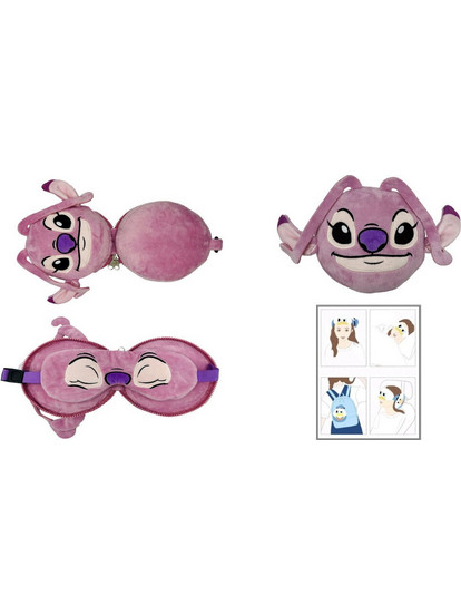 Disney Stitch travel cushion + mask