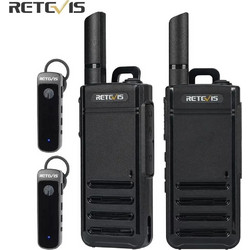 Retevis RB639P Mini Walkie Talkie PMR446 με USB-C & Bluetooth Headset (Σετ 2 τεμάχια)