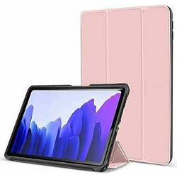 Θήκη Tri-Fold Flip Cover για Tab Samsung Galaxy S7 12,4" Plus σε Ροζ-Χρυσό χρώμα Ροζ χρυσό Δερματίνη, Σιλικόνη