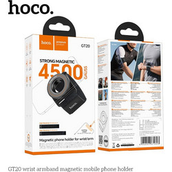 HOCO GT20 Μαγνητική Θήκη για Βραχιόλι Καρπού για Τηλέφωνο σε Μαύρο