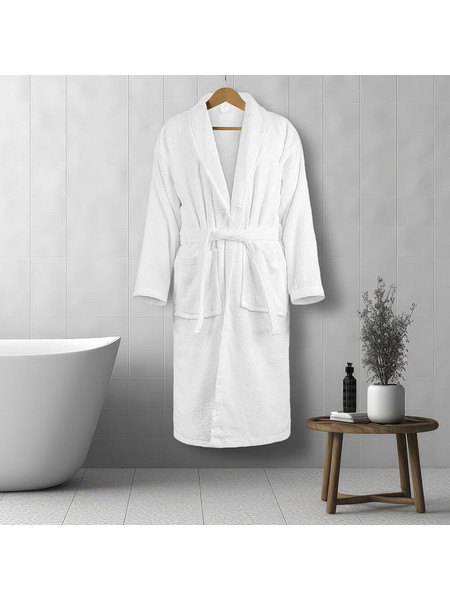 Lino Home Μπουρνούζι Solid White