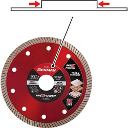 ΔΙΑΜΑΝΤΟΔΙΣΚΟΣ MAXPOWER ΠΛΑΚΙΔΙΩΝ 115 X 22.2 X 7w BENMAN (74494)