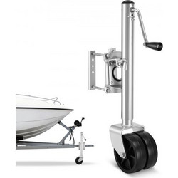 VEVOR Trailer Jack with Wheel, χωρητικότητα 907 kg, Heavy Duty Swivel Trailer Boat Jack with PP Dual Wheel & εργονομική λαβή, εμβέλεια ανύψωσης 381-685 mm, Κατάλληλο για RV, σκάφη και ρυμουλκούμενα Ut