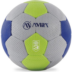 AMILA Μπάλα Handball Cellular Νο3 - Μπλε / Πράσινο / Γκρι (41320)