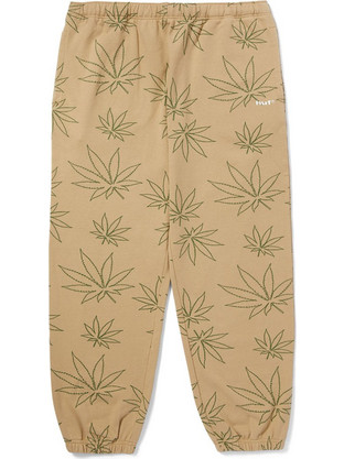 Huf Plantlife Ανδρικό Παντελόνι Φόρμας με Λάστιχο Μπεζ PT00301