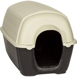 Pet Camelot Kennel Σπιτάκι Σκύλου Πλαστικό Εξωτερικού Χώρου Λευκό Μαύρο 80x112x80cm
