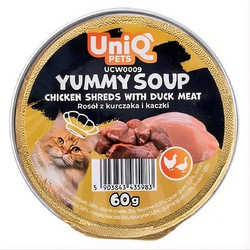 Uniq Pets Yummy Soup with Chicken & Duck 60gr